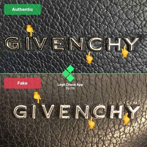 givenchy tag real vs fake|false givenchy inscription.